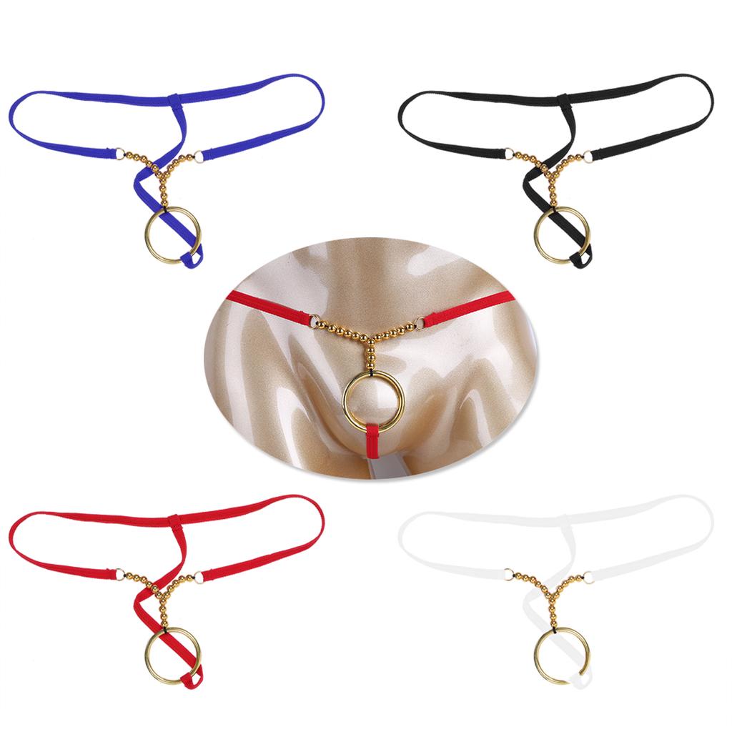 Sexy Herren Jockstrap G-Strings Tangas Unterwäsche Herren Dessous O-Ringe Perlen G-Bikini String Homme