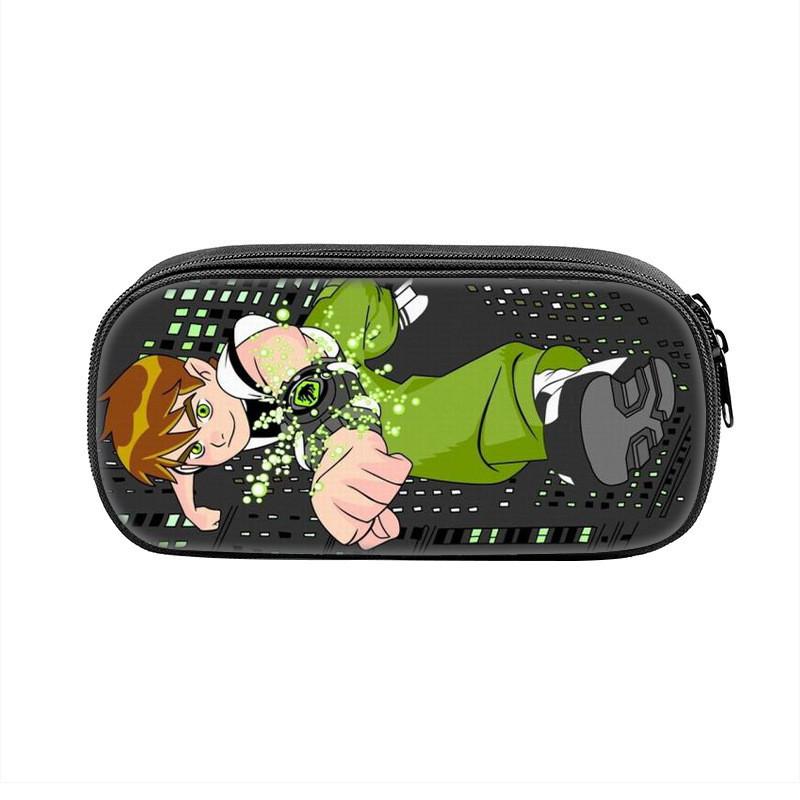 Trousse à Crayons Ben10 pour Enfants Grande Capacité en Nylon Organisateur de Papeterie pour Étudiant Utilisation Scolaire