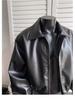 Herren Retro Leder Motorradjacke - Schwer, High-End, Frühling/Herbst Stil