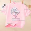Summer Short Sleeve 67 Six Seven Kid T-Shirt Funny Round Neck Cute Tee Boy Girl Tops Casual Fashion Polyester Children's T-Shirt