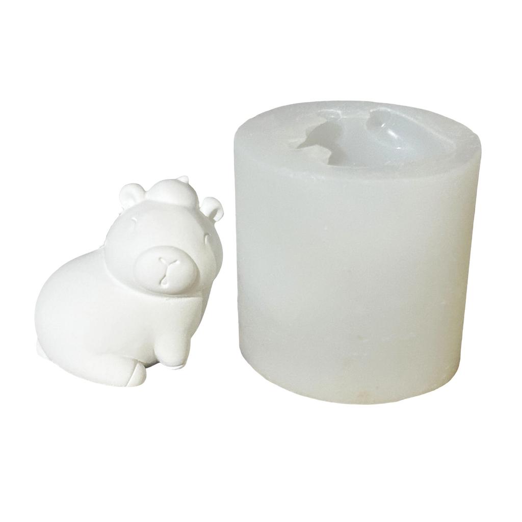 Flexible Silikonform Capybara-förmige Kerzenformen Duftende Aromatherapien Herstellungsform Handgemachte Desktop-Ornament-Form