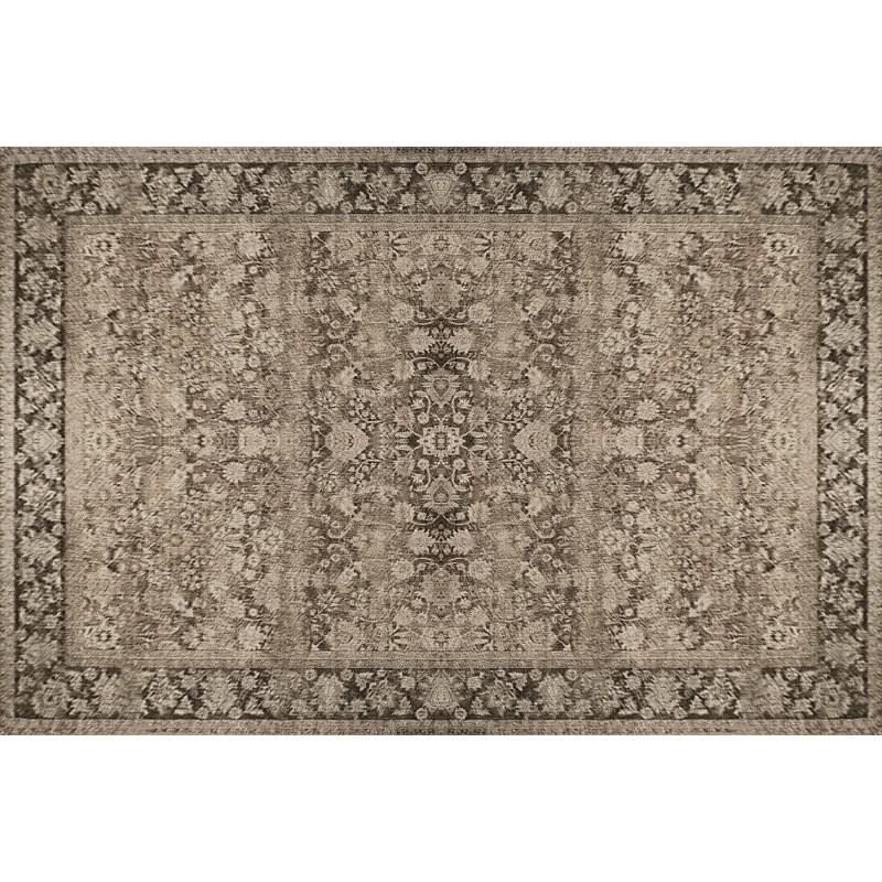 Modern Vintage Wool Blend Area Rug Living Room Bedroom Rectangular Floor Mat Soft Textured Neutral Tone