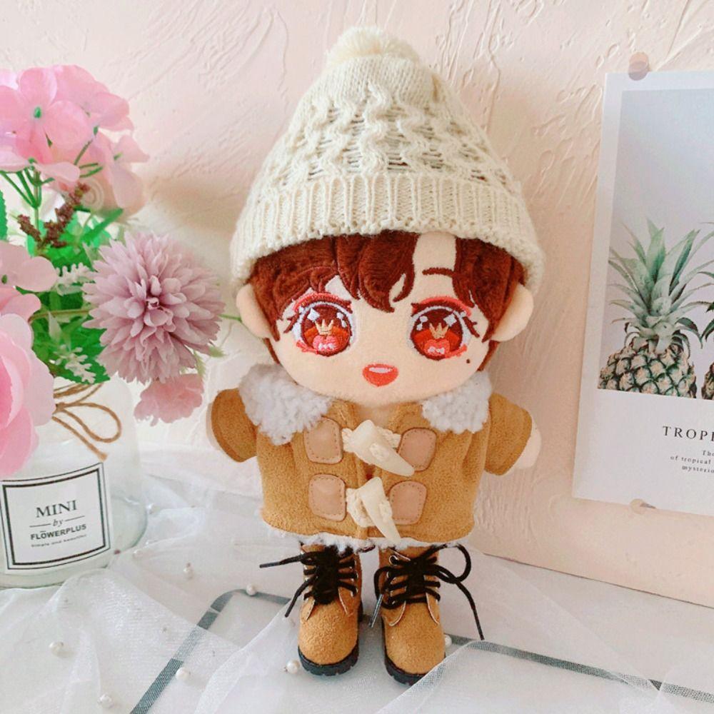 Cloth 20cm Cotton Doll Hat Dress Up Plush Doll Costume Suit Plush Doll Hat Doll Ornament