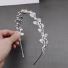 Zinc Zinc Alloy Material Wedding Hair Accessories Gold Silver Color Bride Headband Hairbands  Birthday Party