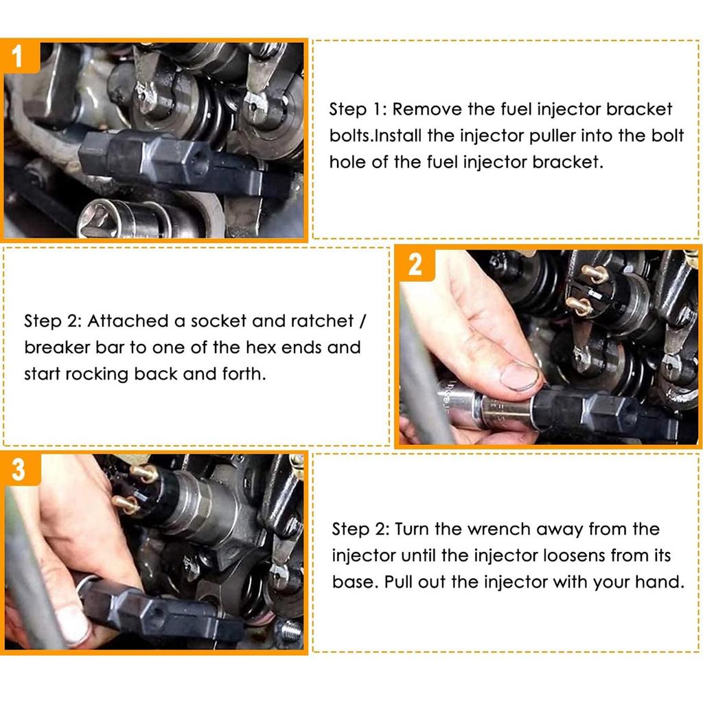 Car Comprehensive Injector And Sleeve Removal Kit For 6.6L 6778 6779 7222 J-44639 J-4659 J-45910,  Engine Tool