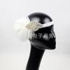 Europe and the United States new retro bridal headband hot feather headband handmade women's ball small headband