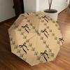 1pc Ribbon Decor Automatic Open/Close Umbrella, Formal Events - Ideal Gift for Family or Friends, Outdoor Accessory Yy251211160