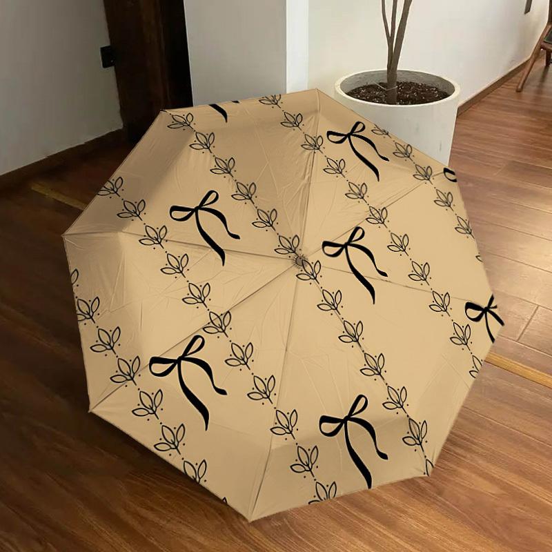 

1pc Ribbon Decor Automatic Open/Close Umbrella, Formal Events - Ideal Gift for Family or Friends, Outdoor Accessory yy251211160