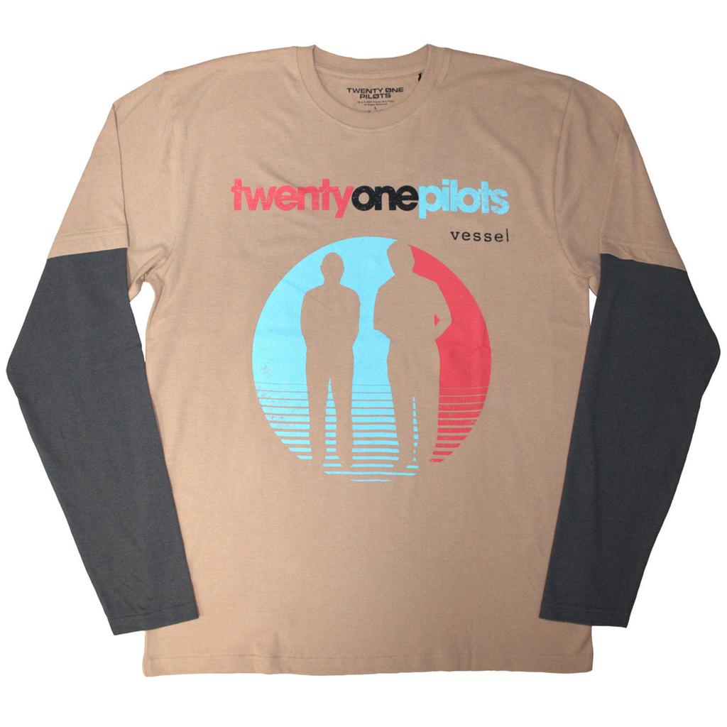TWENTY ONE PILOTS T-shirt a maniche lunghe a strati per adulti unisex