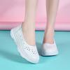 Fashion Flat Shoes Women Loafers Casual Slip On Nurse Shoes Women Outdoor Non Slip Soft Breathable White Work Shoe