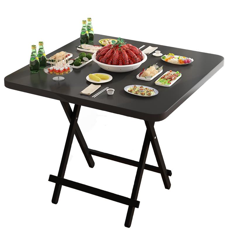 Sammenleggbart bord firkantet enkelt husholdning liten leilighet leiehus spisebord bærbart bod utendørs lite bord