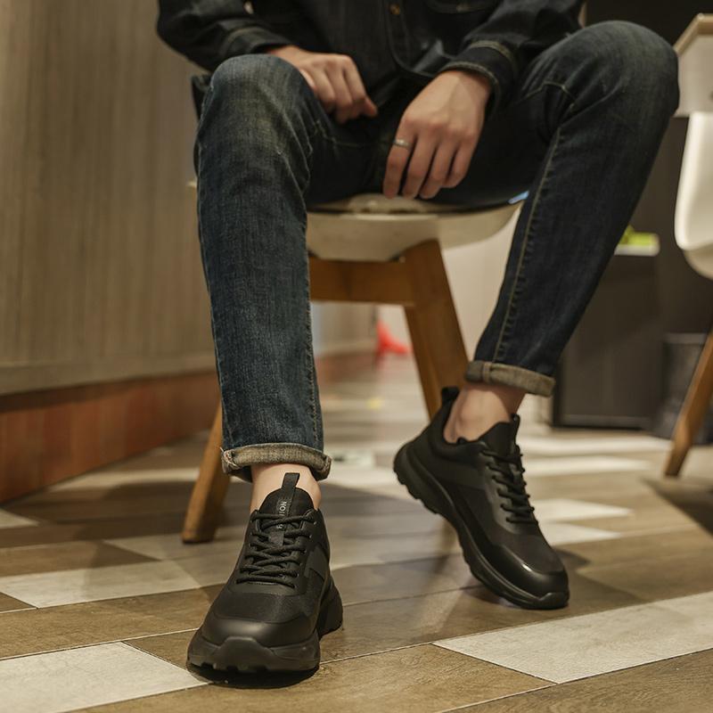 Fashion Versatile Fashion Trainers New Design Leisure Sneakers Training Tennis Shoes Genuine Leather Men's Walking Footwear Casual Shoes