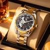 Orologio Meccanico Scheletrico Duca di Lorena: Multifunzione, Luminoso, Impermeabile, Casual Business Cinturino in Acciaio