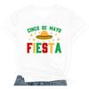 Cinco De Mayo Shirts für Damen Mexikanische Sombrero Print T-Shirts Sommer Fiesta Party Tee Tops