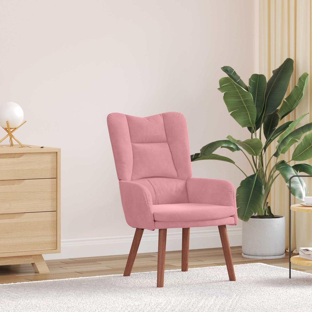 Armchair Pink 63 X 67 X 94 Cm Velvet