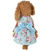 Pet Clothes - Flower Print Cotton Cute Pet Dress Cat Dog Costume Outfit Clothes