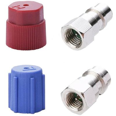 Car Air Conditioning System Kit R134A Quick Connection Adapter Coupler For Efficient Refrigeration Charging Maintenance