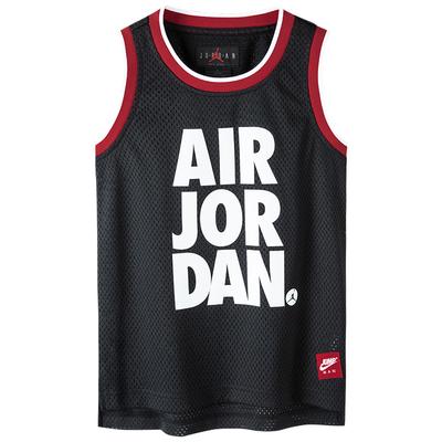 Prodyšný síťovaný sportovní tílko Basketbalový dres Dětská trička Černá JD2122004GS-001