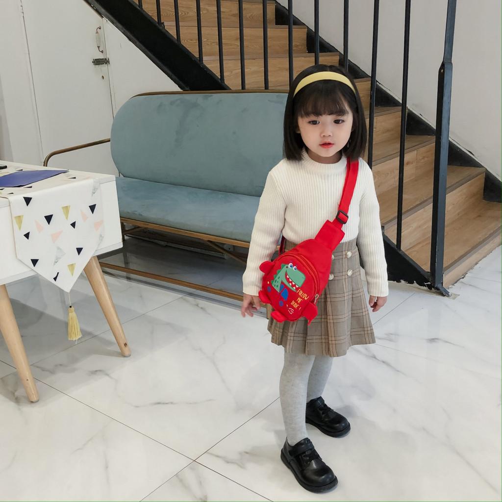 Cute And Durable Dinosaur Shoulder Bag For Kids Toddler-friendly Waterproof Breathable Oxford Cloth