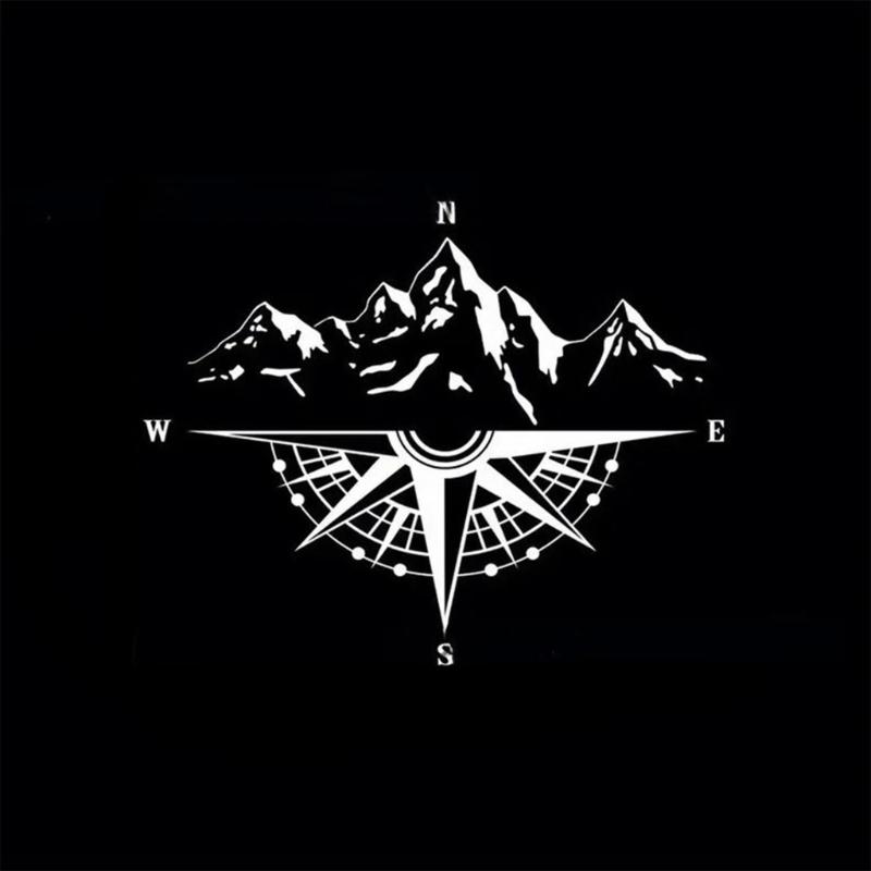 Waterproof Guidance Mountain Car Decals Strong PVC Sticker Weatherproof Design Long Lasting Adhesive For Outdoor Vehicles