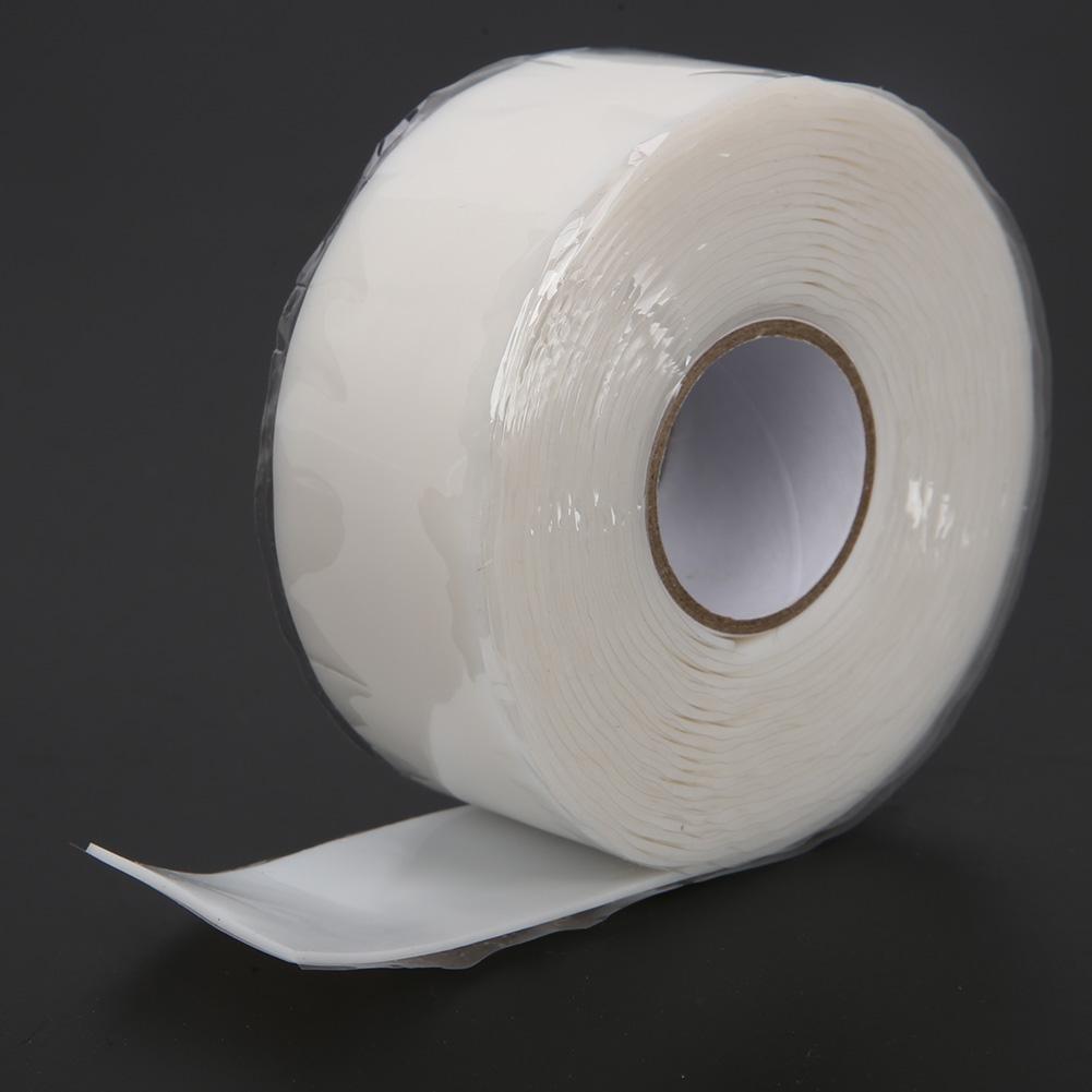 Waterproof Tape Strong Stickiness PVC PPR Pipe Repairing Supplies 2.5cm Width RedWhiteWhite