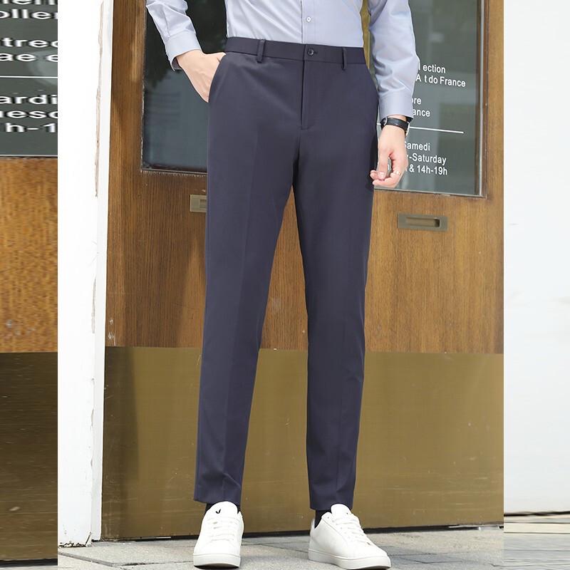 YILITON Men's Four-Way Stretch Straight Leg Dress Pants