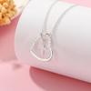 Love Cross New Heart Shape Love Ornament Clavicle Chain Necklace Pendant