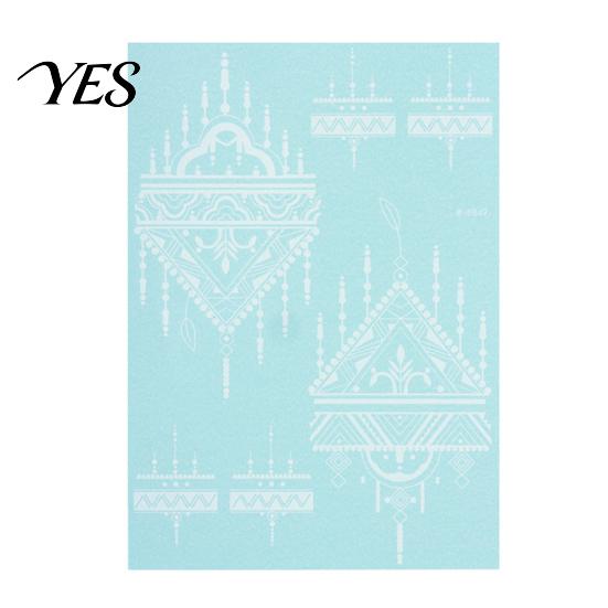 Gentle-On Skin Tattoo White Lace Sticker for Women, Temporary Face Body Fake Decal Arm, Waterproof Wedding Party Festival