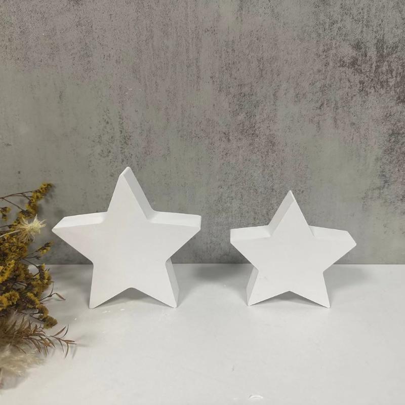 Silicone Crafts Moulds Ornament Molds Star Shape Hand-Making Clay Mold Hand-Making Accessories for DIY Making Craft
