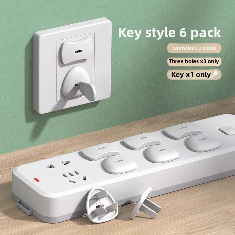 Child Electric Shock-Proof Socket Covers, Baby Power Outlet Safety Plugs, Extension Switch Protectors for Home Safety