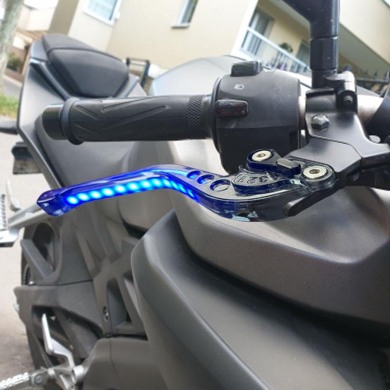 For ZX1400 ZX14R ZZR1400 GTR1400 CONCOURS Motorcycle Adjustable Always on Turn Signal Light Brake Clutch lever Handlebar