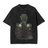 Hot Game Peripherals Bloodborne Darks Souls Graphic Print TShirt Streetwear Vintage Washed Cotton Top Oversized Summer New Tees