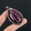 Ruby Pendant Gemstone Jewelry, 999 Copper Wire Wrapped Handmade Pendant, Latest Design Jewelry