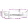 Hundebett Wachsbraun 100 x 70 x 28 cm Massivholz Kiefer
