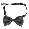 Adult Child Formal Wear Sparkly Sequin Bow Tie, Adjustable Glitter Necktie for Men, Shining Magic Show Tie Shiny Pre-Tied Neck Ties Banquet, Carnival