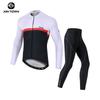 XINTOWN Mens Cycling Long Jersey Set Blue Emperor Road Bike Racing Suit Breathable