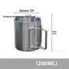 Cmaos Stainless Steel Folding Camping Cup