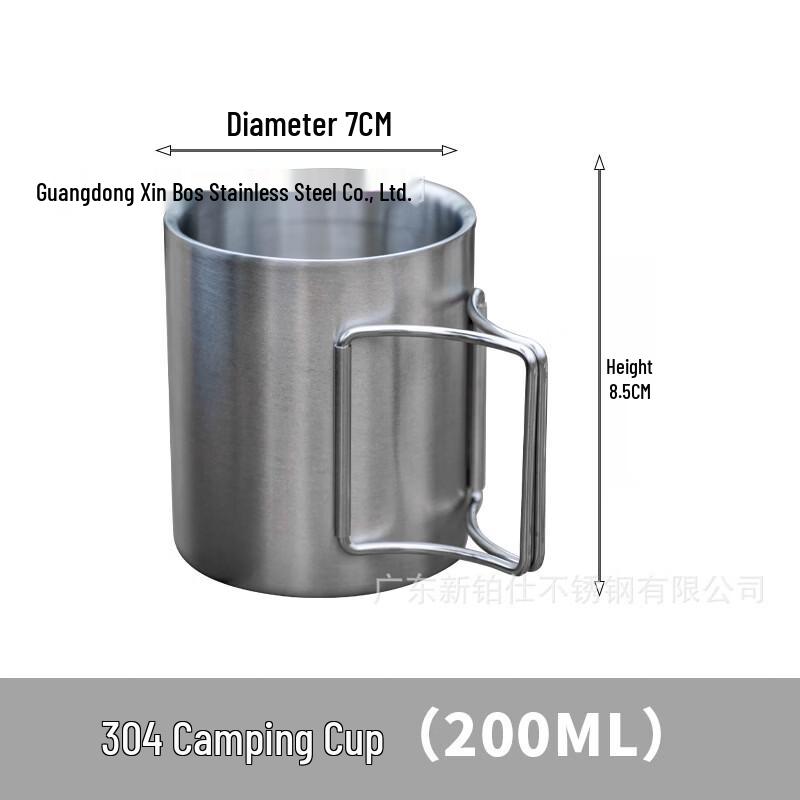 Cmaos Stainless Steel Folding Camping Cup