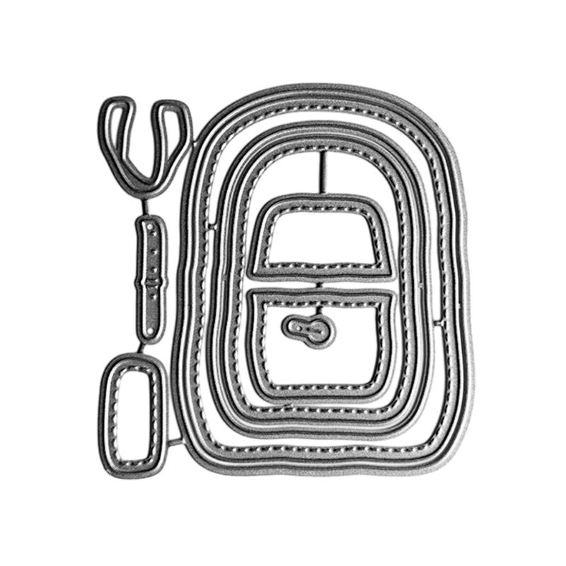 Rucksack Box Metallschneidewerkzeuge DIY Basteln Kohlenstoffstahl Prägevorlage Schablone Scrapbooking für Karten Stanzteile Form