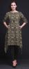 Bimba Black Blocks Block Women Kurtas Ethnic Printed Asymmetric Summer Wear Tops For Women