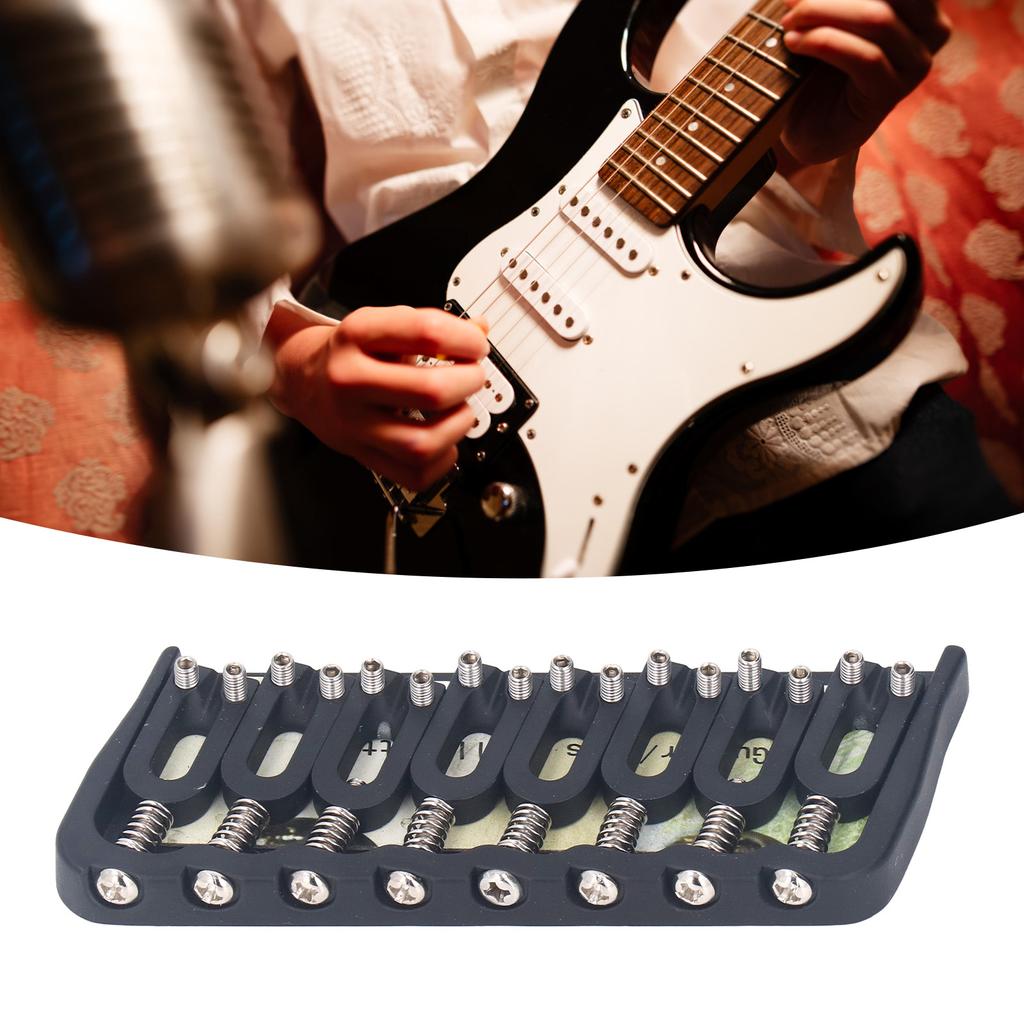 8 String Guitar Fixed Saddle Bridge Metal Professional Electric Guitar Bridge Replacement