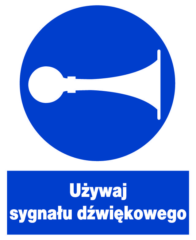 ZNO-21 - Mandatory Sign - Use the Sound Signal