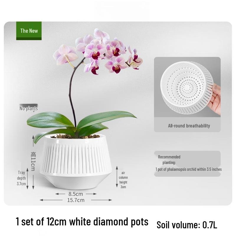 Yuzhuxun HC Double-Layer Resin Root Control Flower Pot Set