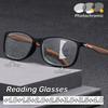 Men'S And Women'S Photochromic Progressive Multifocal Presbyopic Glasses Fashionable Hd Anti Blue Light Reading Glasses
