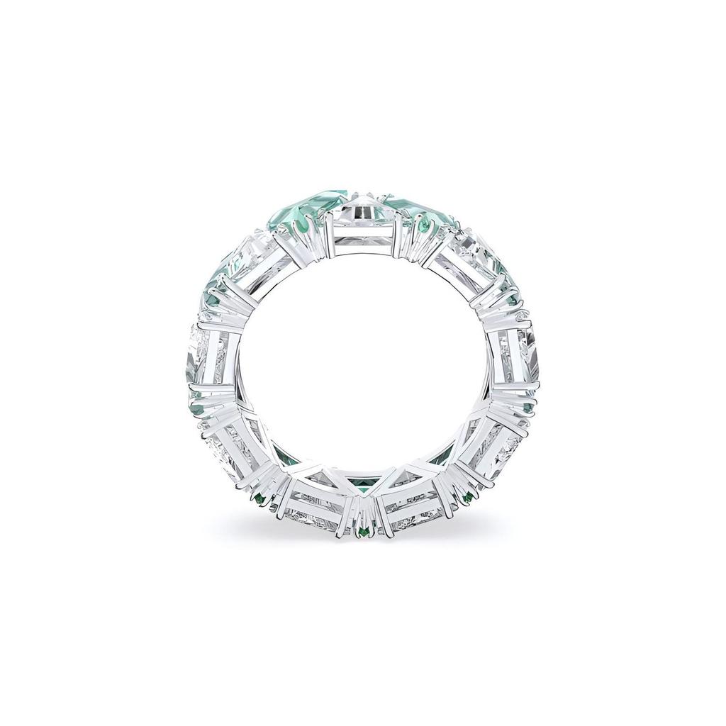Swarovski Ortyx Cocktail Triangle Cut Rhodium Plated Zirconia Ring Women Ring Silver 5600760