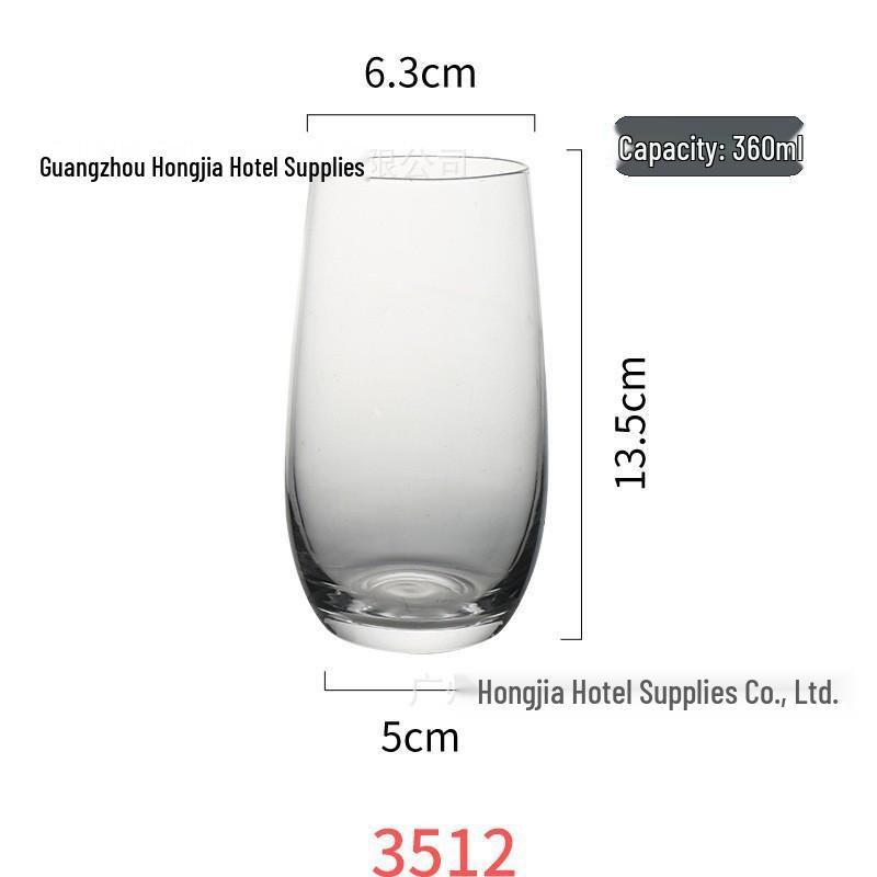 Large Capacity Waist-Slimming Crystal Beer Mug - Thickened Wheat Craft Glass for Household Use