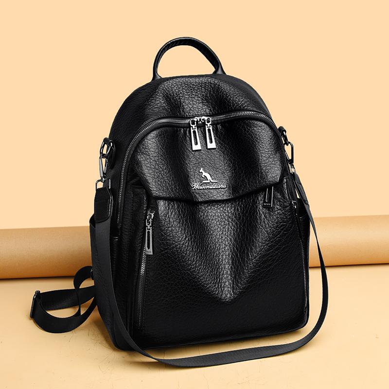 Womens Faux Leather Backpack Purse Casual Daypack Travel Bag for Ladies Girls