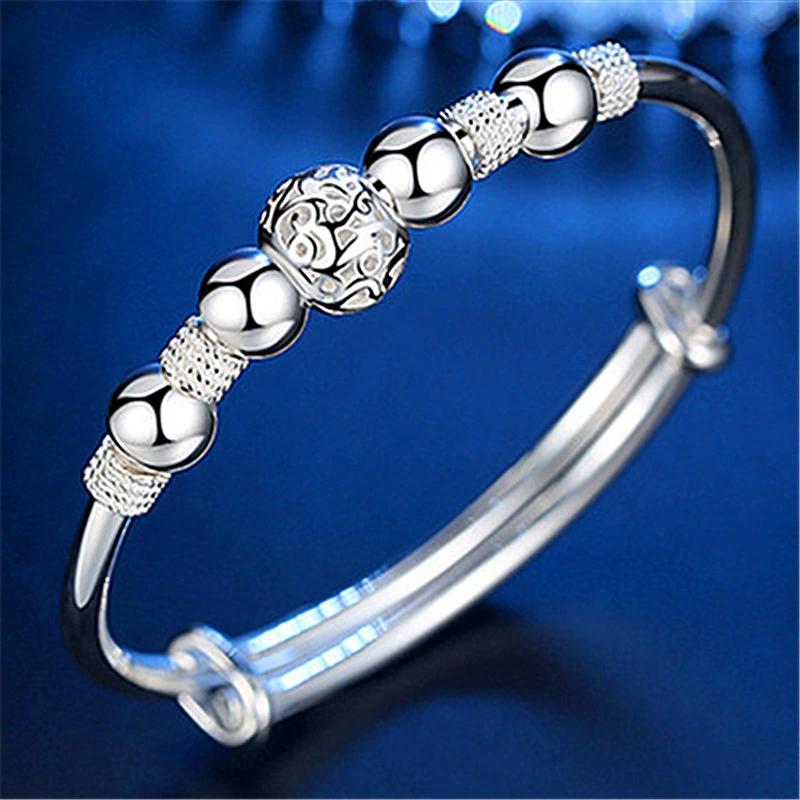 Charms 925 Sterling Silver Bracelets for Women Luxury Original Adjustable Twisted Woven Bangle Bracelet Party Wedding Jewelry
