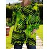 Women's long-sleeved round-neck T-shirt, suitable for spring, autumn and winter seasons. It has pockets and print designs. machine washable.