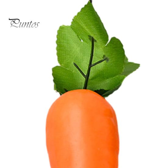 Simulated Carrot Decor Easter Artificial Faux Lifelike Simulation Foam Spring Fake Vegetables for Home Farm Party DIY Craft Table Decoration Vegetable